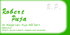 robert puja business card